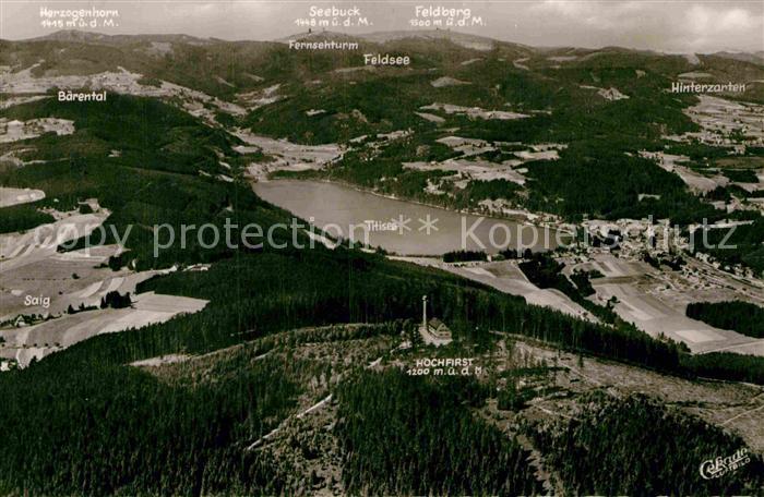 Titisee Hochfirst Feldberg Seebuck Herzogenhorn Fliegeraufnahme