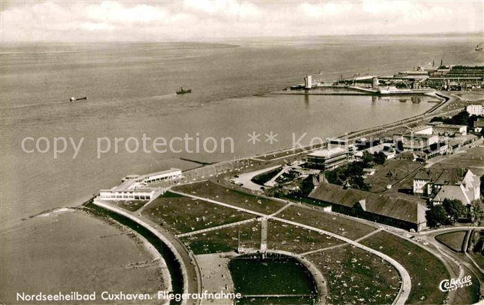 Cuxhaven Nordseebad Fliegeraufnahme