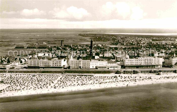 BORKUM Nordseebad Niedersachsen Fliegeraufnahme