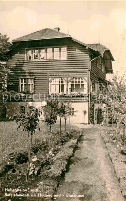 Hohenstein-Ernstthal Bethlehemstift am Huettengrund Blockhaus