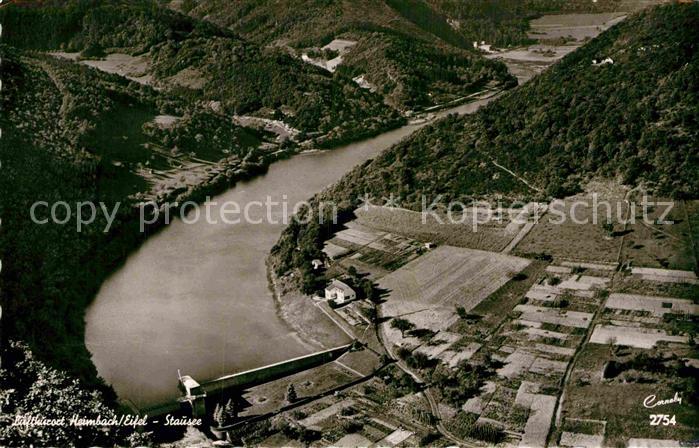 Heimbach Eifel Stausee Fliegeraufnahme