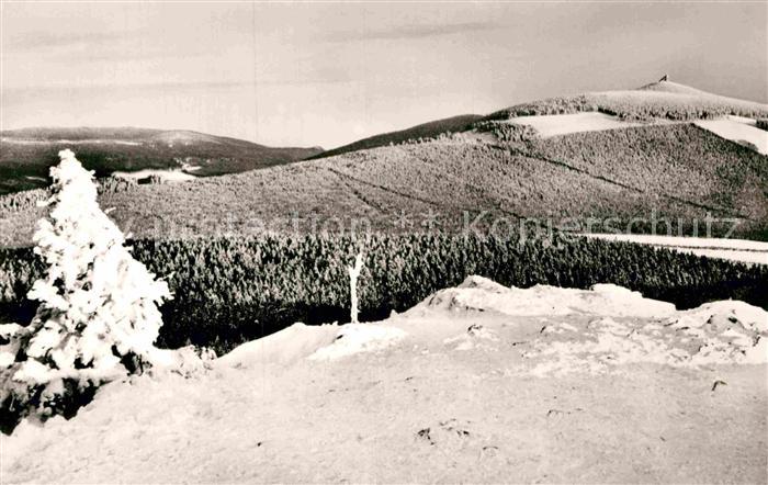 Braunlage Harz Blick vom Achtermann zum Wurmberg