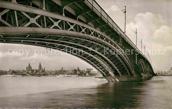 Mainz Rhein Strassenbruecke Dom