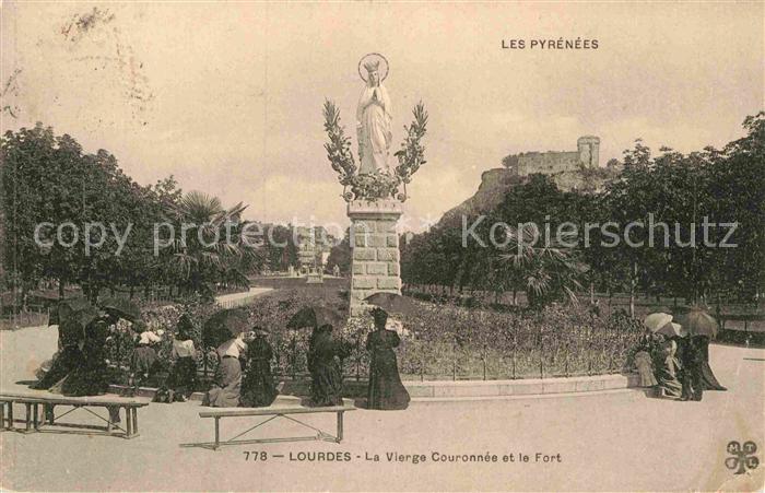 Lourdes Hautes Pyrenees La Vierge Couronnee Fort
