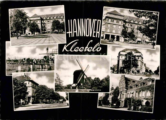 Kleefeld Hannover Kantplatz Badeanstalt Kirchroederstrasse Annastift Berckhusens