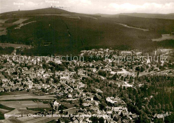 Braunlage Harz Fliegeraufnahme Brocken Wurmberg