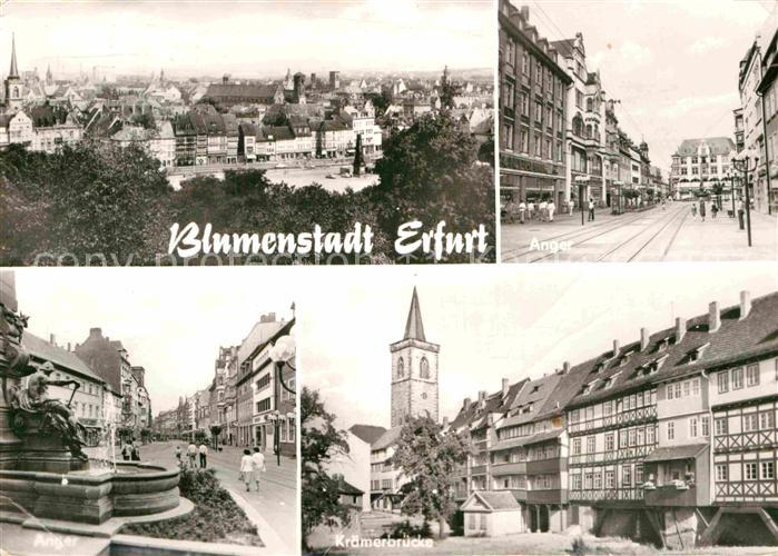 Erfurt Kraemerbruecke Anger