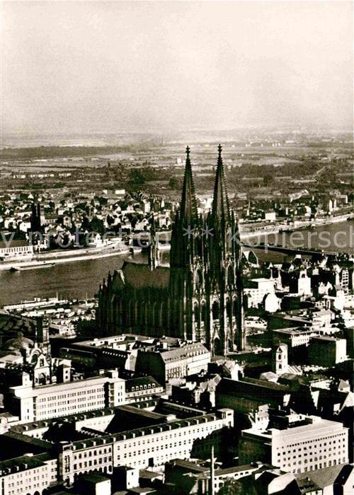 Koeln Rhein Fliegeraufnahme