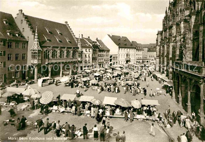 Freiburg Breisgau Markt Kaufhaus Muenster