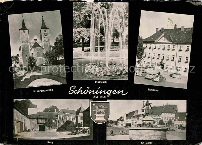 Schoeningen St. Lorenzkirche Rathaus Stadtpark Burg Markt