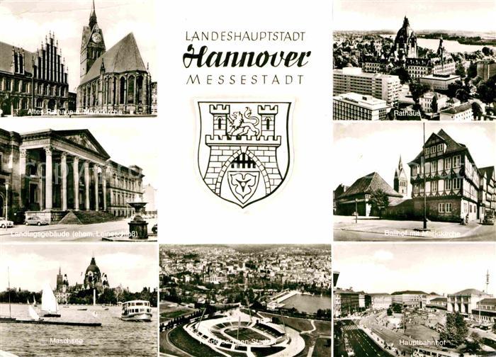 HANNOVER  CITY Landtagsgebaeude Niedersachsen-Stadion Ballhof Marktkirche