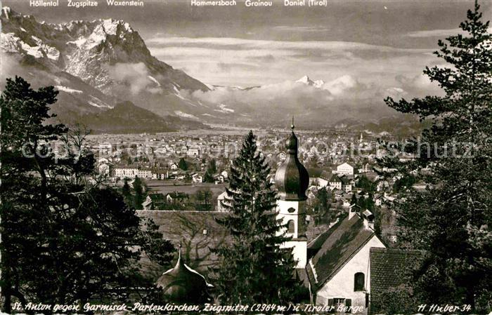 GARMISCH-PARTENKIRCHEN Bayern St. Anton Zugspitze Foto-H.-Huber-Nr. 34