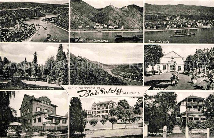 Bad Salzig Badehaus Park-Hotel Trost Haus Helvetia Hotel Rheinpracht