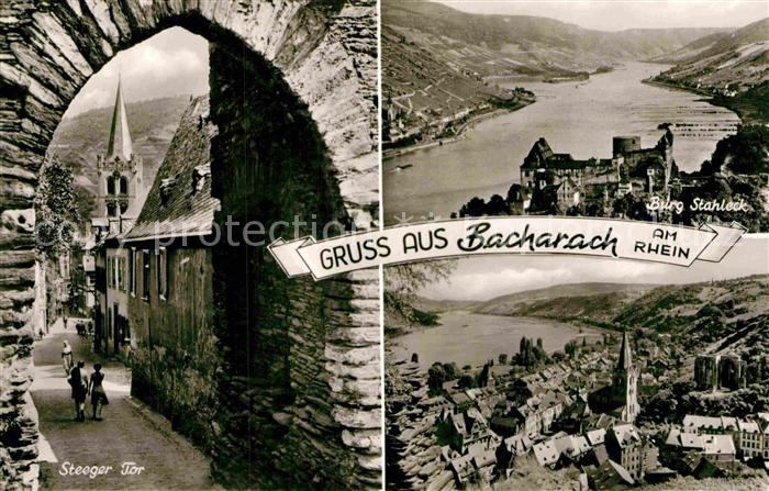 Bacharach Rhein Steeger Tor Burg Stahleck