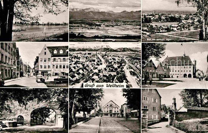 Weilheim Oberbayern Schmied-Strasse Poeltnerstrasse Rathaus