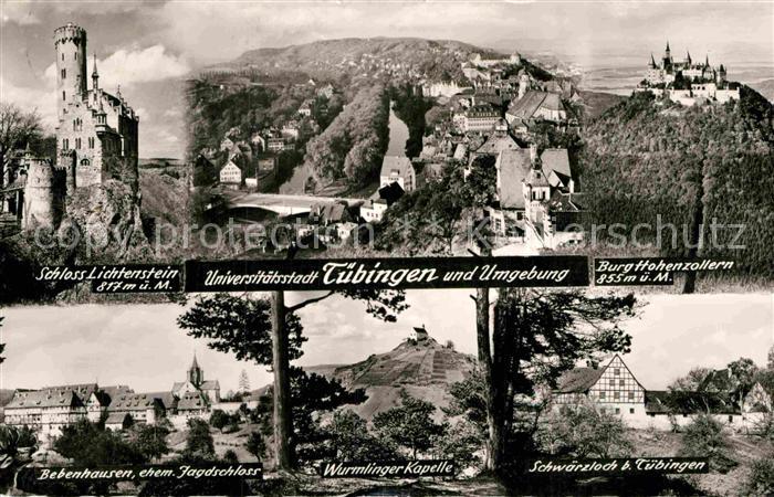 Tuebingen Schloss Lichtenstein Bebenhausen Burg Hohenzollern Schwaerzloch