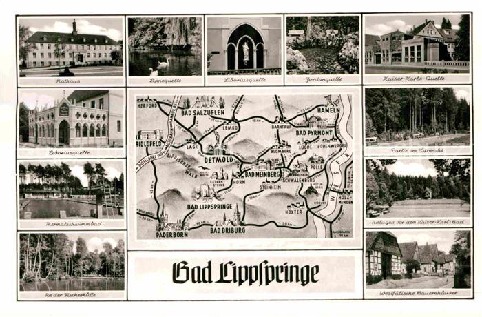 Bad Lippspringe Thermalschwimmbad Liboriusquelle Jordanquelle Kaiser-Karls-Quell