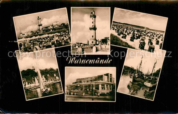 Warnemuende Ostseebad Leuchtturm Strand