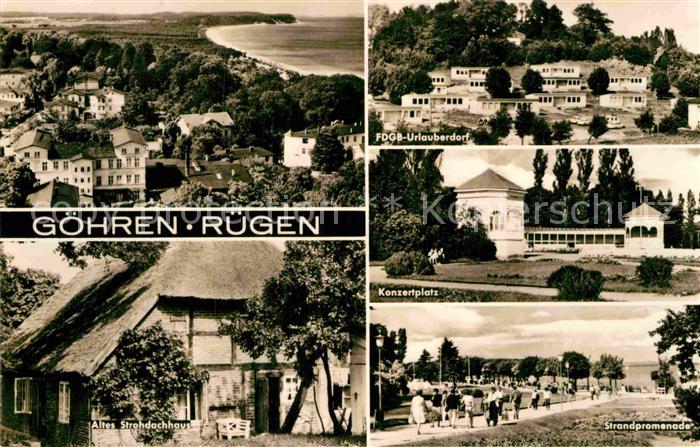 Goehren Ruegen FDGB-Urlauberdorf Konzertplatz Strohdachhaus