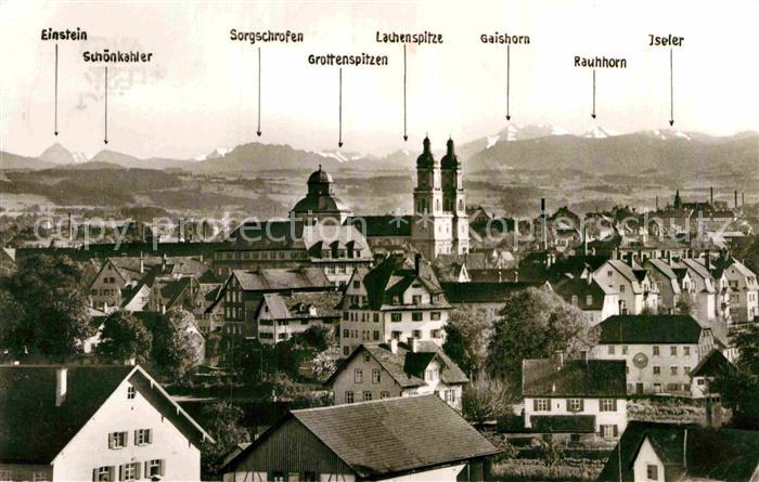 Kempten Allgaeu Alpen Einstein Sorgschrofen Gaishorn Rauhhorn Iseler