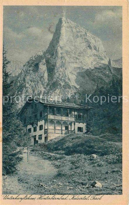 Kaisertal Unterkunftshaus Hinterbaerenbadhuette
