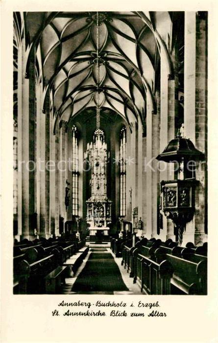 Annaberg-Buchholz Erzgebirge St. Annenkirche Altar