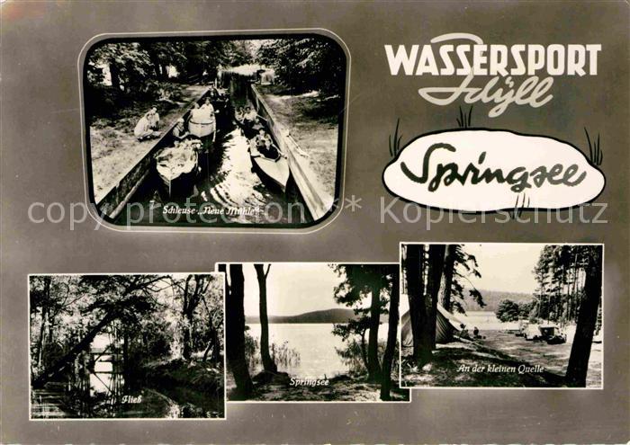 Wendisch Rietz Wassersport Idyll Springsee Schleuse Neue Muehle
