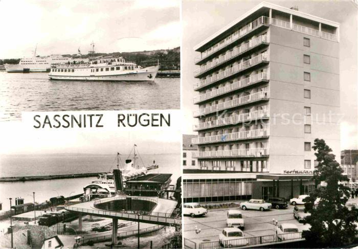 Sassnitz Ostseebad Ruegen Hafen Faehrbahnhof Ruegen-Hotel