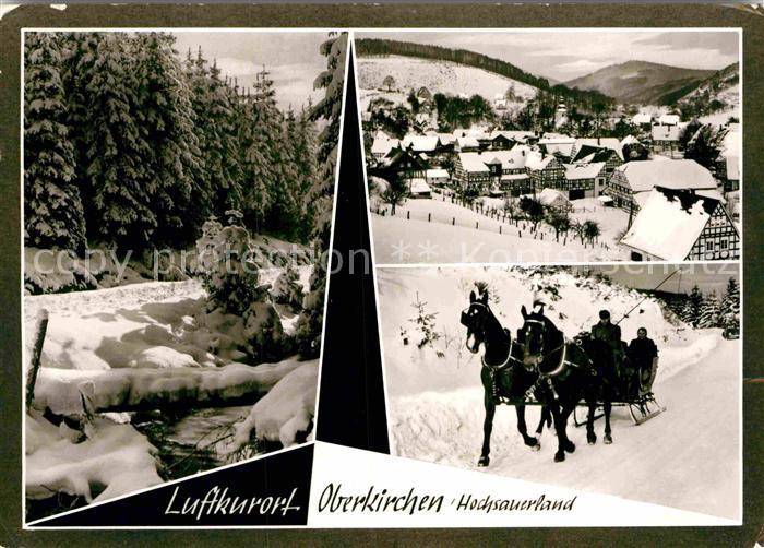 Oberkirchen Sauerland Pferdeschlitten