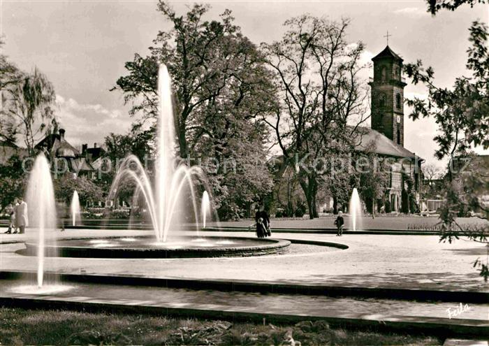 Fuerth Bayern Stadtpark Fontaenenhof Auferstehungskirche