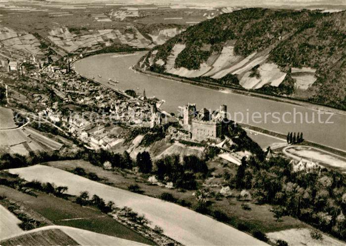 Oberwesel Rhein Ruine Schoenberg Fliegeraufnahme