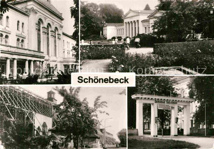 Schoenebeck Salzelmen Sanatorium Lindenbad Gradierwerk Volksbad Kurpark