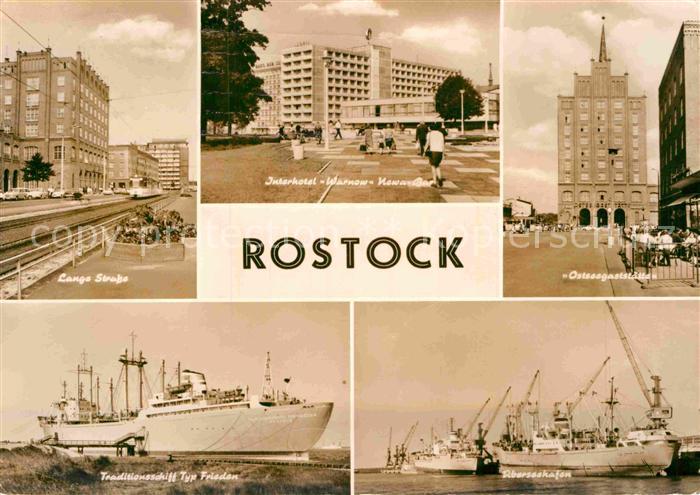 ROSTOCK  CITY Lange Strasse Interhotel Warnow Ostseegaststaette