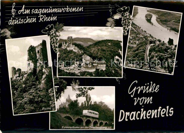 Koenigswinter Drachenfels Ruine Zahnradbahn Drachenburg