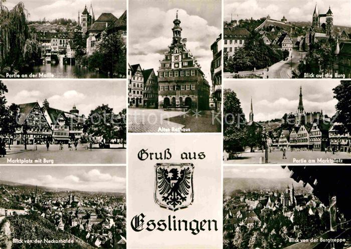 Esslingen Neckar Rathaus Marktplatz Neckarhalde Burg