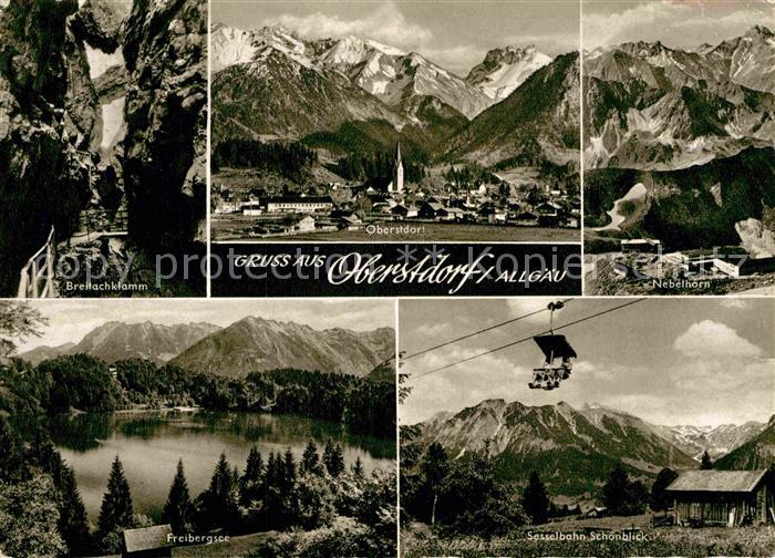 Oberstdorf Breitachklamm Nebelhorn Freibergsee Sessellift Schoenblick