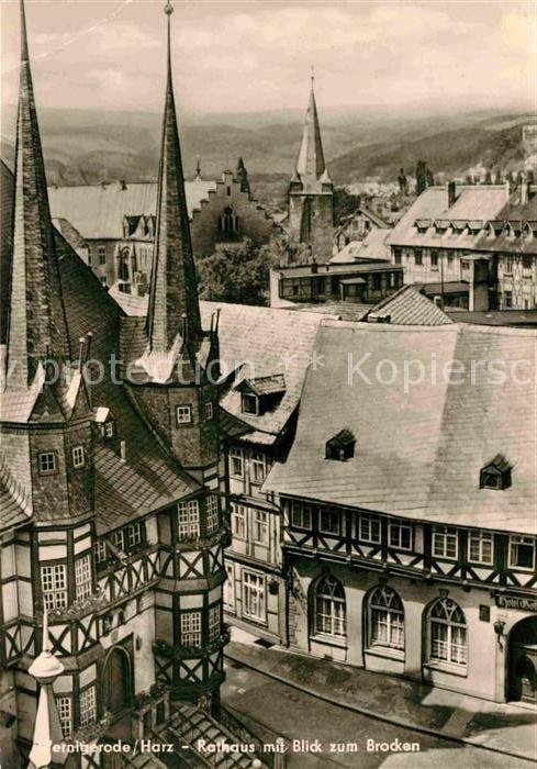 Wernigerode Harz Rathaus Brocken