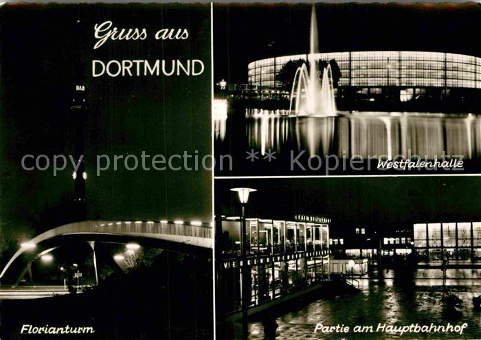 DORTMUND  CITY Florianturm Westfalenhalle Hauptbahnhof