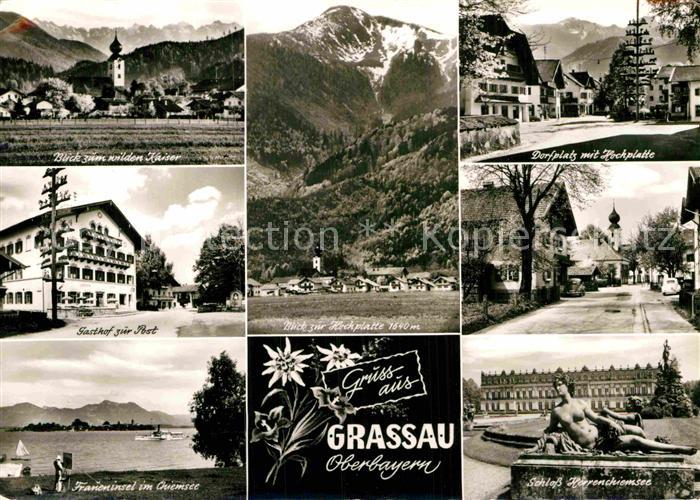 Grassau Chiemgau Gasthof zur Post Schloss Herrenchiemsee