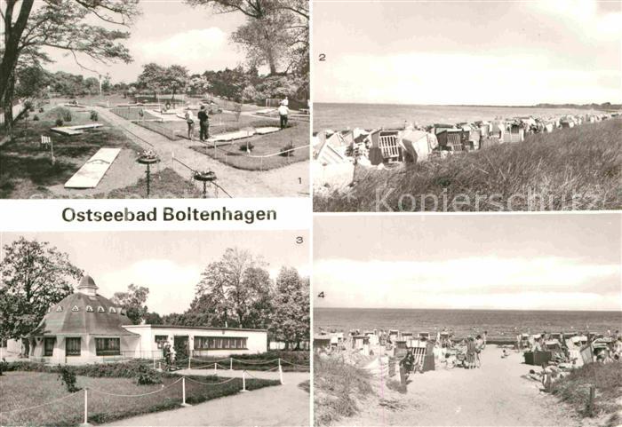 Boltenhagen Ostseebad Minigolfanlage Konsumgaststaette Pavillon Strand