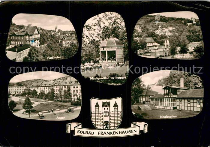 Bad Frankenhausen Musikpavillon Kurpark Schwimmbad Parkhotel Inhalatorium