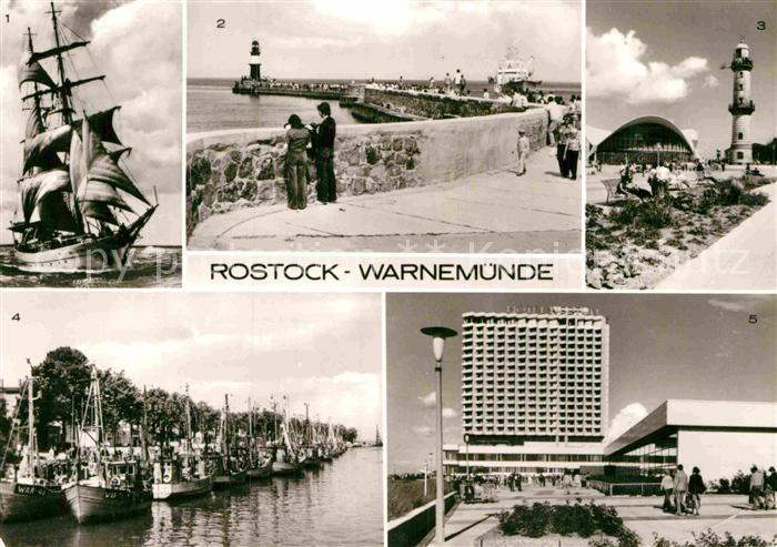 Rostock-Warnemuende Segelschulschiff Wilhelm Pieck Mole Konsum-Gaststaette Teepo