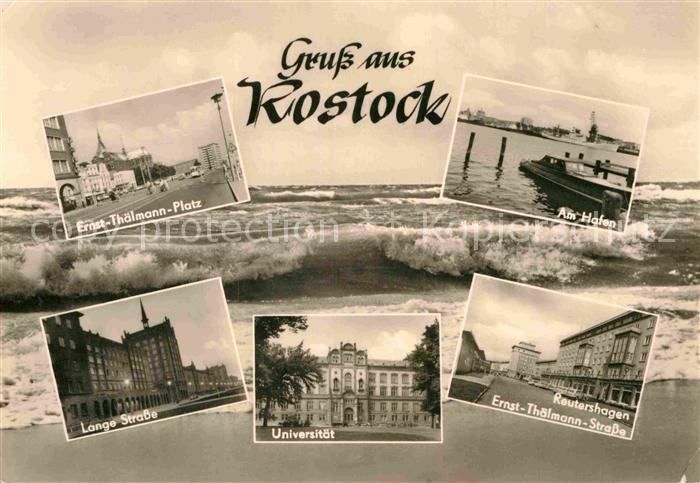 ROSTOCK CITY Ernst-Thaelmann-Strasse Universitaet Lange Strasse Reutershagen