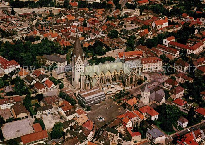 Paderborn Fliegeraufnahme rund um den Dom