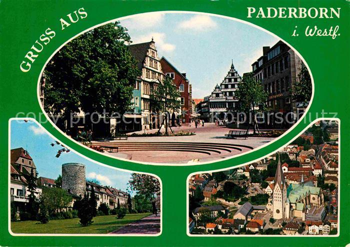 Paderborn Dom Turm Marktplatz