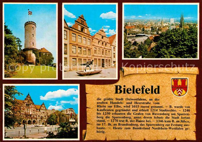 Bielefeld Rathaus Sparrenburg Marktplatz Teilansicht