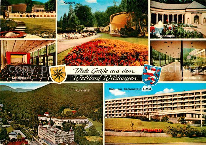 Bad Wildungen Georg Victor Quelle Konzertsaal Wandelhalle Sanatorium am Katzenst