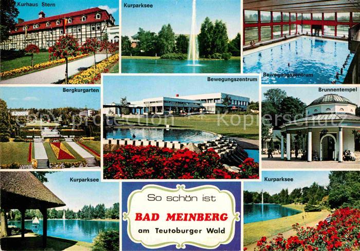 Bad Meinberg Kurhaus Stern Bergkurgarten Kurparksee Brunnentempel