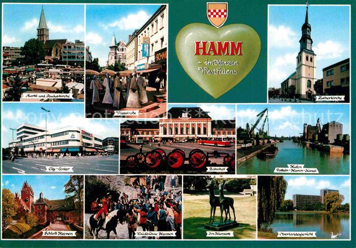 Hamm Westfalen Marktplatz Pauluskirche Schloss Kurpark Oberlandesgericht Lutherk
