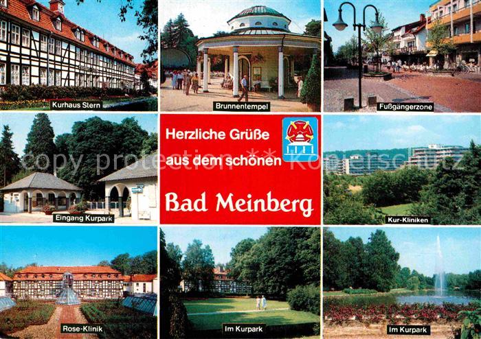 Bad Meinberg Kurhaus Stern Kurpark Rose Klinik Kurpark Fussgaengerzone